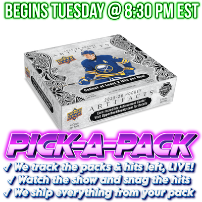 2025/26 Artifacts Hockey Hobby Pick-A-Pack - Box #05