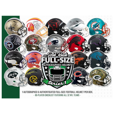 2026 Gold Rush Autographed Full-Size Football Helmet Series 1 Box