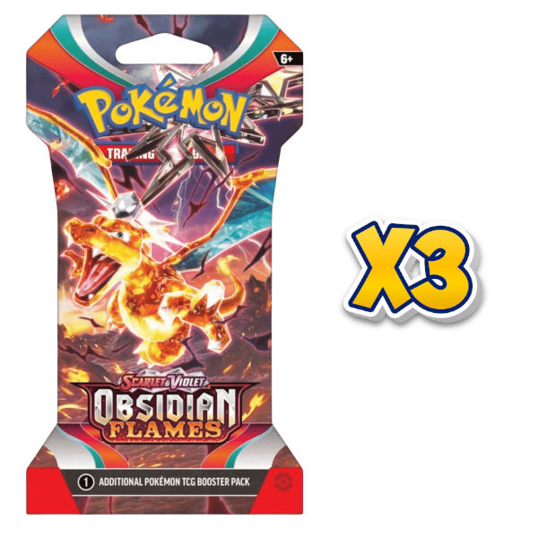 obsidian flames sleeved pack