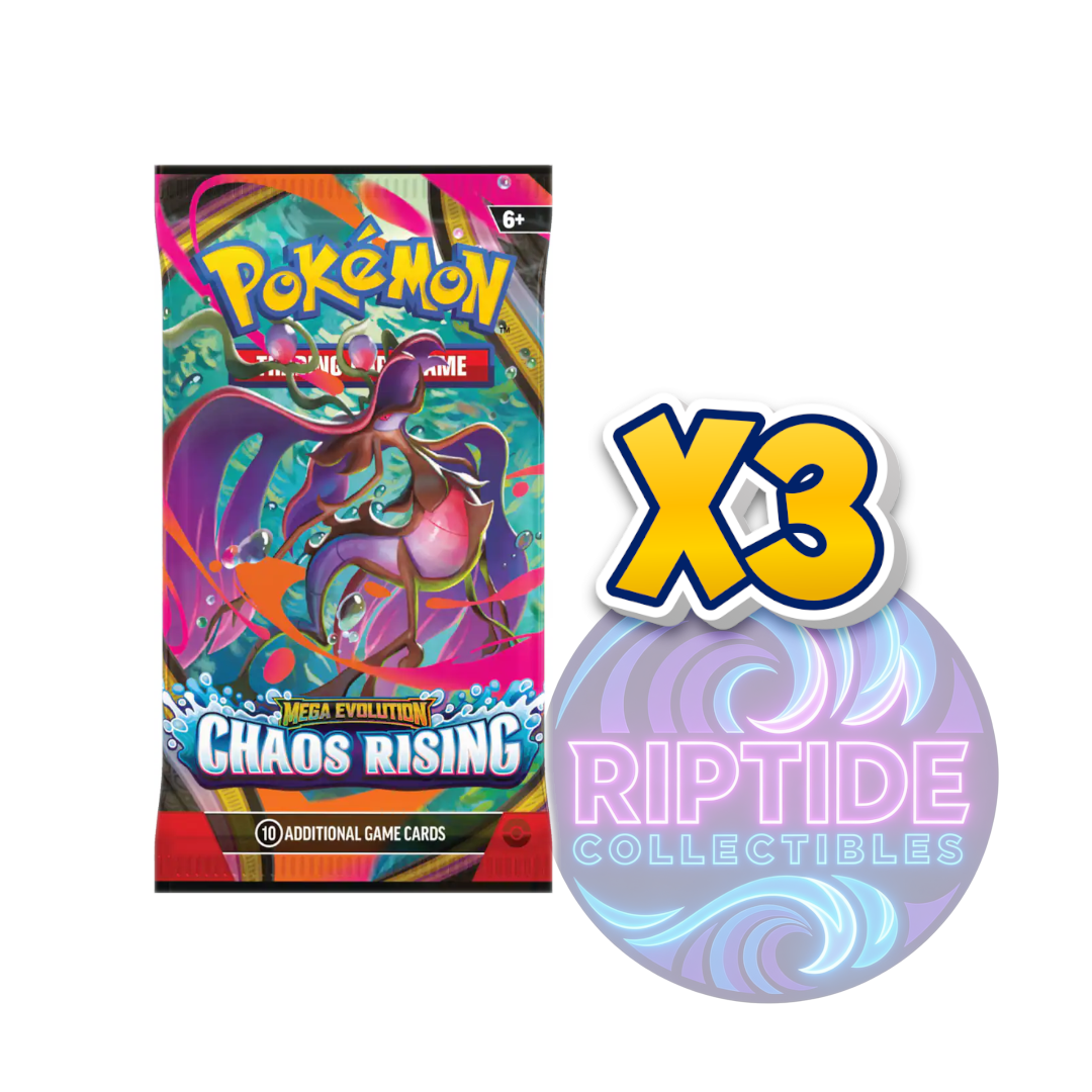 Pokemon TCG - Mega Evolution - Chaos Rising Booster Pack (3 packs)