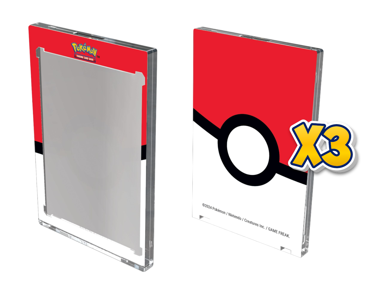 Pokemon TCG - Poké Ball One-Touch Edge 35pt Magnetic Card Holder (3-Pack) - Ultra Pro
