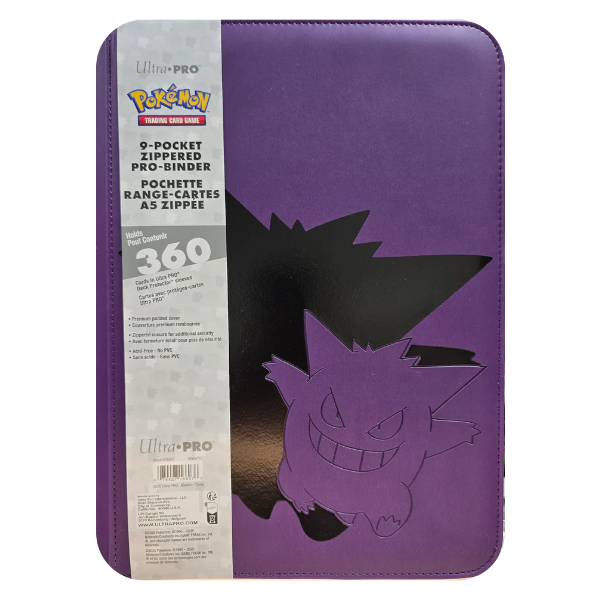 Pokemon TCG - Premium Gengar 9-Pocket Zippered PRO-Binder - Ultra Pro