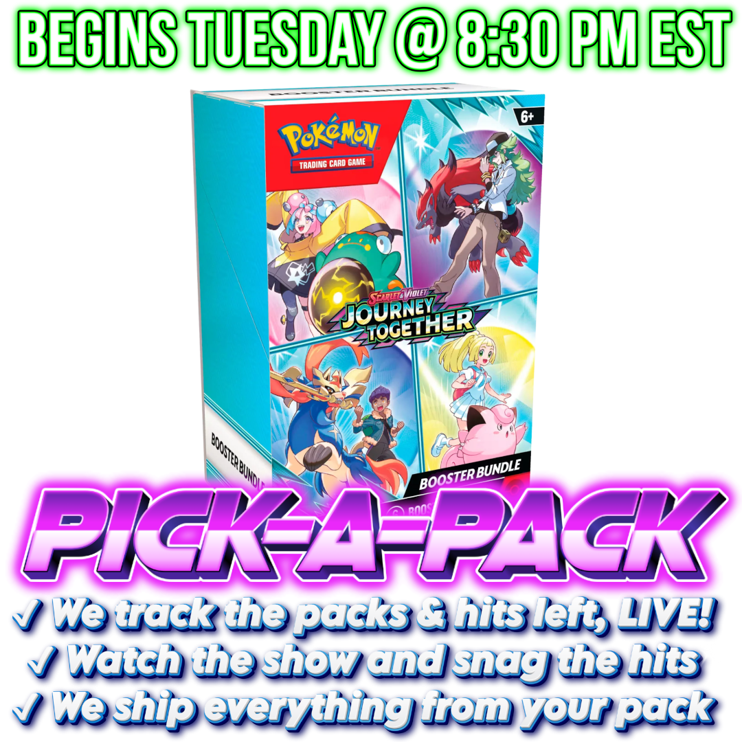 Pokemon TCG - Scarlet & Violet - Journey Together - Booster Bundle Pick-A-Pack - BOX #01