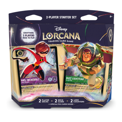 Disney Lorcana TCG - Wilds Unknown 2-Player Starter Deck (Mrs. Incredible vs Buzz Lightyear)