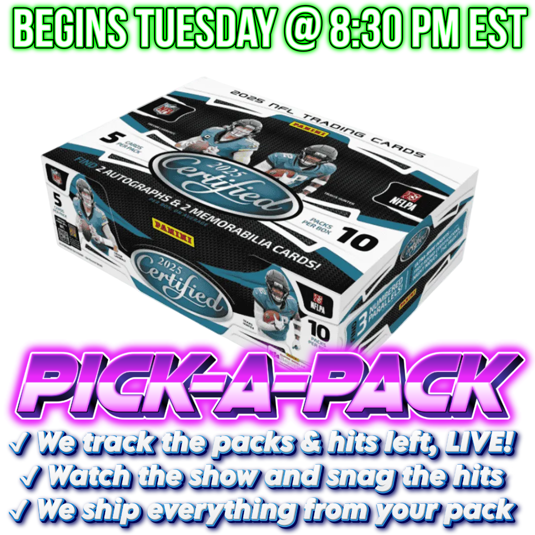 2025 Certified Football Hobby Pick-A-Pack - Box #02