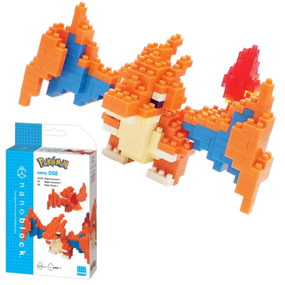 Pokemon  TCG - Mega Charizard Y – Nanoblock Micro Building Block Set