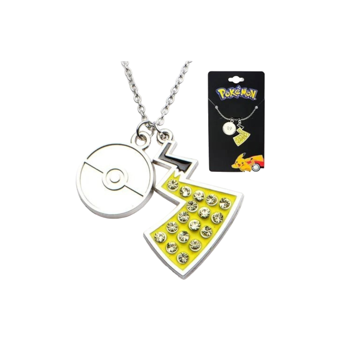Pokemon TCG - Mini Silver Poke Ball & Pikachu Tail (2016)