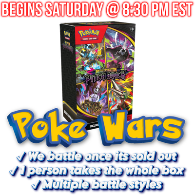Pokemon TCG - Mega Evolution - Pitch Black Booster Bundle X2 - WAR #250