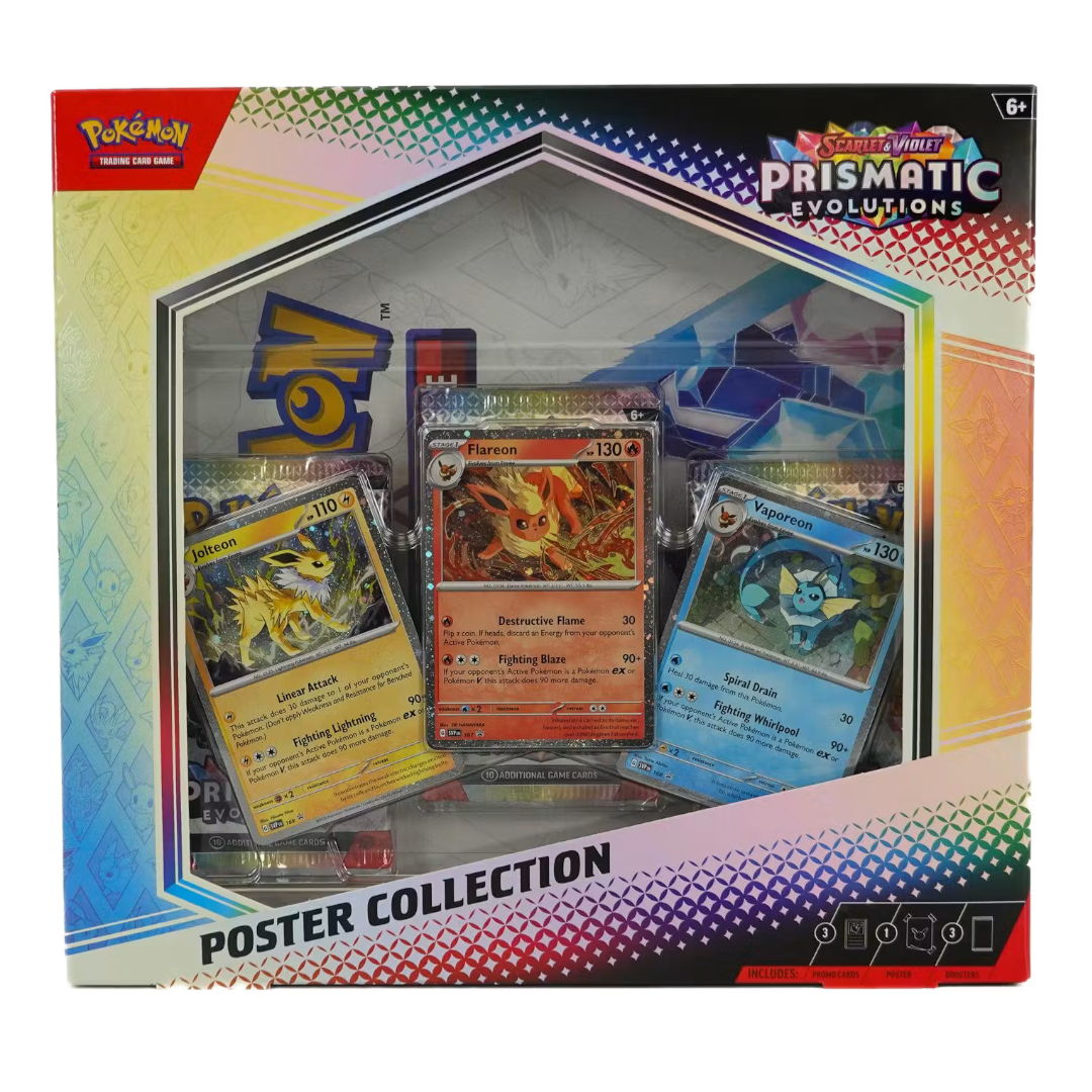 Pokemon TCG - Scarlet & Violet - Prismatic Evolutions Poster Collection Box