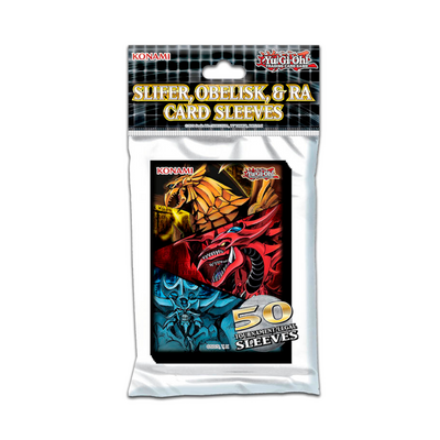 Yu-Gi-Oh! TCG - Egyptian God Sleeves – Slifer, Obelisk & Ra (50 Count)