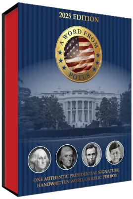 2025 POTUS A Word From The President Hobby Box