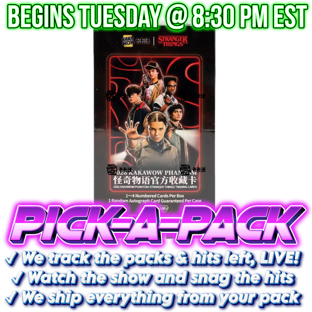 2026 Kakawow Stranger Things Hobby Pick-A-Pack - BOX #01