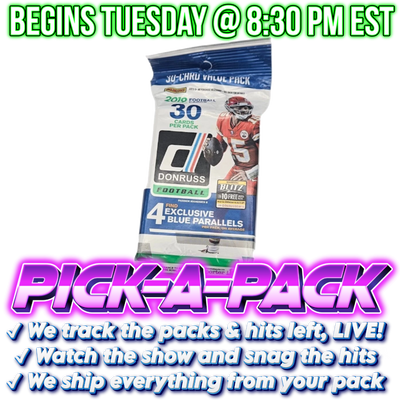 2019 Donruss Football Fat Pick-A-Pack - Box #01